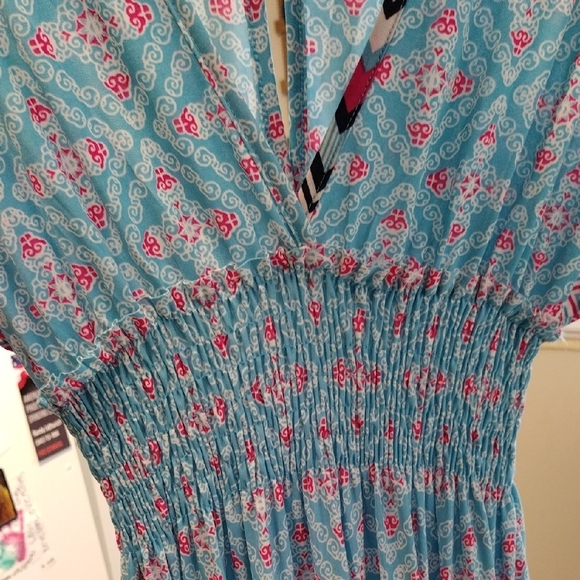 5th & Love Maxi Dress with Chevron Sleeves - Picture 12 of 16